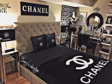 chanel themed room|Chanel themed bedroom decor.